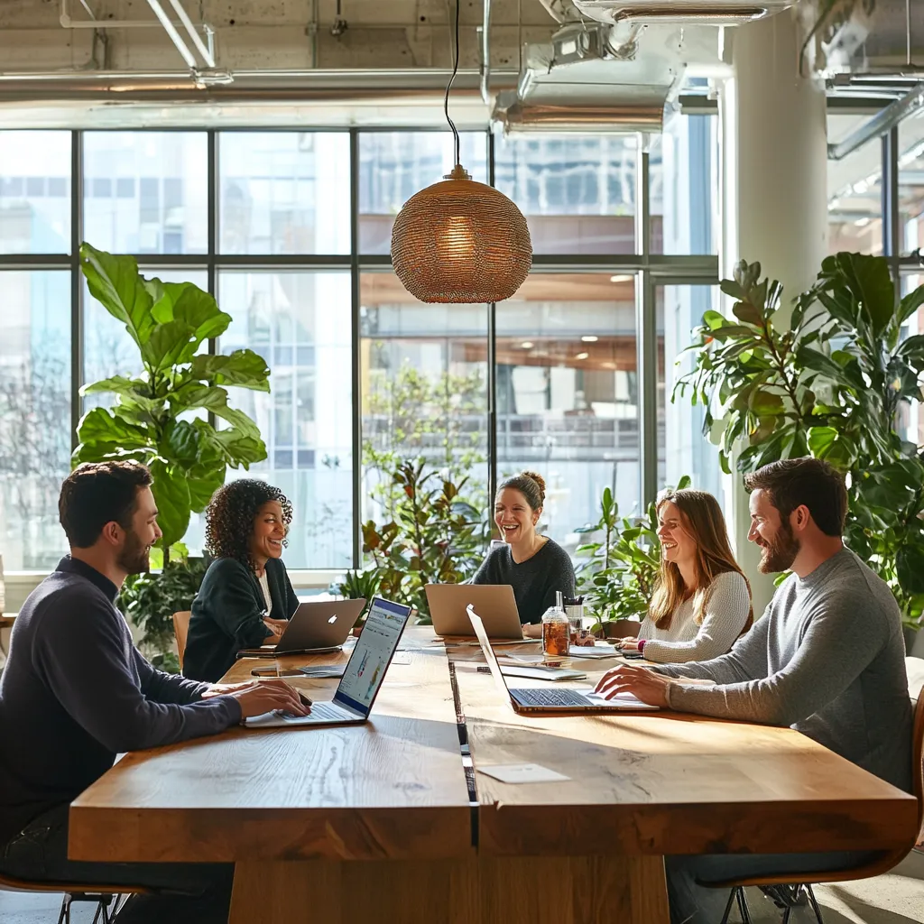 Illustration: équipe et flux